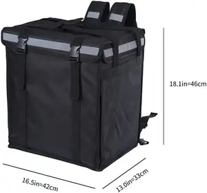 Grande capacité isolé ube mange livraison sac de nourriture sac à dos thermique cavalier sac moto vélo livraison de nourriture sac pour la nourriture