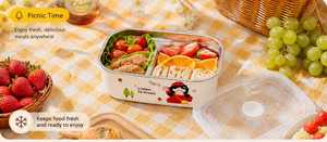 Lonchera Hermética de Acero Inoxidable 304, Recipiente para Almacenar Alimentos, Bento para el Trabajo, la Escuela, el Hogar y la <span class=keywords><strong>Cocina</strong></span>, Capacidad de 1-3L, Venta al por Mayor - Product Image 4