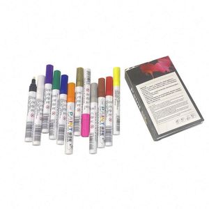 Permanent Markers with Custom Logo Oil Based Waterproof Quick Dry Medium Tip Paint Marker Pen Set - Product Image 2