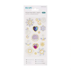 Set di Adesivi con Strass Lucidi Ilan 39022-1 per Decorazioni Nail Art - Product Image 1