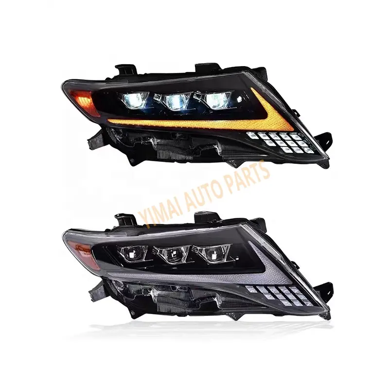 Piezas de automóviles de alta calidad, faros venza, faros delanteros para Toyota venza 2008-2016, faros LED, faros de 3 lentes