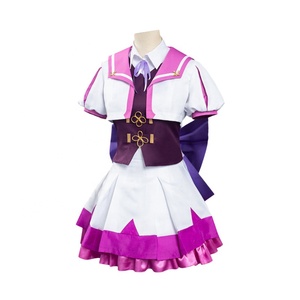 Vente en gros joli <span class=keywords><strong>Derby</strong></span> Costume Lycée Uniforme Tenue Violet Marin Lolita Robe Semaine Spéciale Anime Cosplay Costumes - Product Image 4