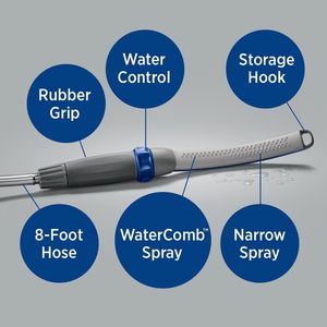 Outil de fixation de pommeau de douche pour chien pulvérisateur pour intérieur et extérieur bain et nettoyage rapides et faciles pour animaux de compagnie avec eau de tuyau flexible - Product Image 5