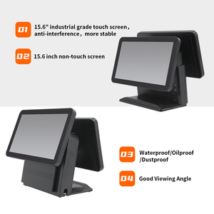 Terminal Punto <span class=keywords><strong>de</strong></span> Venta Todo en Uno JSJ62K con Pantalla Táctil Dual, Caja Registradora, Sistema POS - Product Image 2