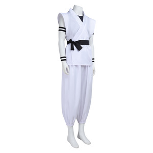Costume <span class=keywords><strong>de</strong></span> Ryomen Sukuna, tenue <span class=keywords><strong>de</strong></span> kung-fu blanche avec autocollants <span class=keywords><strong>de</strong></span> <span class=keywords><strong>tatouage</strong></span>, costume <span class=keywords><strong>de</strong></span> cosplay complet <span class=keywords><strong>pour</strong></span> la scène Ryomen Sukuna contre Megumi - Product Image 4