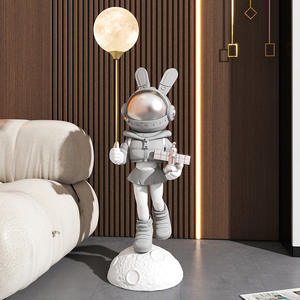 Decoración Espacial Moderna y Sencilla con Figura <span class=keywords><strong>de</strong></span> <span class=keywords><strong>Conejo</strong></span> Astronauta y Luna para Sala <span class=keywords><strong>de</strong></span> Estar, Dormitorio, Sofá o Mueble <span class=keywords><strong>de</strong></span> TV - Product Image 5
