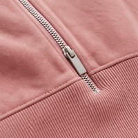 Ensemble de survêtement JUSHENG rose à capuche zippé, style gothique à lettres cloutées, deux pièces, streetwear