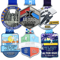 Medalla Personalizada para Maratón Nocturno de Mwanza, 5K Donut, 10K Diamond, Medallones Metálicos, Artesanía Deportiva, Medallas y Trofeos Personalizados