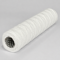 Cartouche filtrante industrielle DM efficace pour le traitement de l'eau |   Coton dégraissé en acier inoxydable pour squelette