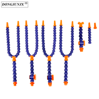 Tuyau d'eau de liquide de refroidissement de vente en Nylon chaud Tube de tuyau de refroidissement en plastique réglable Flexible bleu
