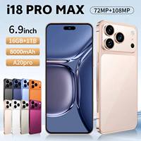 Smartphone 18 Pro Max 5G Global, batterie 8000 mAh, écran OLED HD 7,3 pouces, processeur Octa Core, caméra arrière 108 MP, fréquence de rafraîchissement 120 Hz
