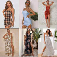 Robe de Soirée Sexy en Coton pour Femme, Col V Croisé, Bretelles Épaules Dénudées, Plusieurs Styles, Vente en Gros