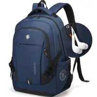 Aoking-mochila impermeable para hombre, mochila para ordenador portátil de 2022 pulgadas, para negocios, deportes, escuela, viaje, 15,6