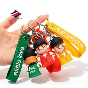 Llavero de Plástico PVC con Forma de Mini Pizza de Longzhiyu, Fabricante con 20 Años de Experiencia, Llavero de Dibujos Animados para Coche, Adorno Personalizado para Bolsas de Aperitivos - Product Image 3