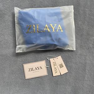 Sacs en polyéthylène givrés et transparents de haute qualité avec logo personnalisé, sacs à fermeture éclair, organisateurs de rangement, sacs à fermeture éclair pour les petites entreprises - Product Image 2