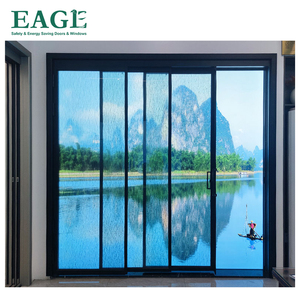 Pintu Lipat Geser Kaca Tempered Ganda Berbahan Aluminium Alloy dengan Fitur Dekorasi Perangkat Keras Merek Jerman - Product Image 2