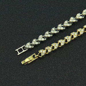 New Roman simple love shape diamond-encrusted women's <b>bracelet</b> - Product Image 4