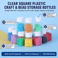 Bouteille en plastique PET transparente pour distribution de liquides en grand volume, flacon échantillon, bouteille de stockage de haricots et conteneur de capsules scellées