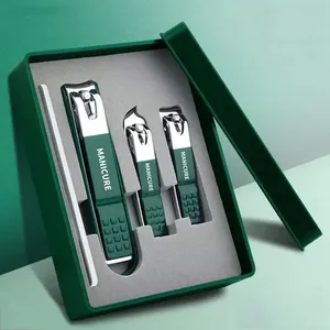 Commercio all'ingrosso Nail Clipper strumenti Manicure Pedicure tagliaunghie lima di vetro semplici strumenti per unghie portatili per la casa