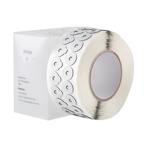 Bandes adhésives antidérapantes Bvion pour verres de lunettes, blanches, circulaires, 1000 pièces en rouleau, adhésif double face pour l'intérieur des branches - Product Image 1