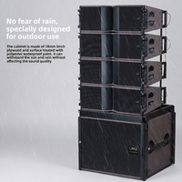 Haut-parleur Line Array LA-10 Néodyme 4/8 Ohm étanche à double haut-parleur de 8 pouces pour festivals de musique et événements sportifs intérieurs/extérieurs