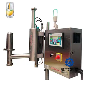 Jeringa de nitrógeno pequeña automática, máquina de llenado de nitrógeno líquido para bebidas en lata de aluminio