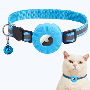 Collier tactique réfléchissant pour chat avec Airtag intégré pour prévenir la perte, ajustable et avec housse de protection - Product Image 1