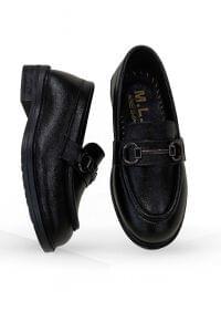 Chaussures formelles de meilleure qualité pour garçons confortables et durables avec doublure en maille à boucle pour les fêtes élégantes noires - Product Image 3