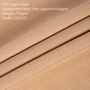 C19 Cupro Crepe de verano <span class=keywords><strong>Material</strong></span> de la prenda 55% Cupro 45% rayón tela venta - Product Image 5