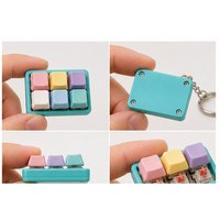 Portachiavi Meccanico Personalizzato con Tastiera, Mini Clicker Antistress, Giocattolo con Logo Stampato, Regalo