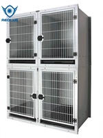 Cage pour chien soudée robuste XXL Chenil pour animaux à motif solide de style classique avec fermeture à bouton-pression et palette de plateau en plastique Malaisie