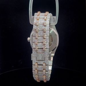 นาฬิกาฮิปฮอปสแตนเลสพร้อมเพชรโมอิสที่เป็นทางการใส่ได้ทุกวันนาฬิกาควอทซ์ - Product Image 2