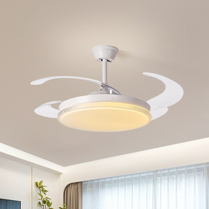 Ventilador De Techo Con Luz Ventilador De Techo De Diseño Ventilador De Techo Invisible Retráctil De 42 Pulgadas Con Luz Y Control Remoto - Product Image 3