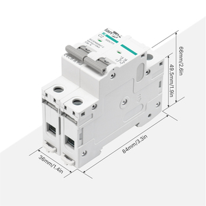 Disjoncteur 4P quatre pôles 63A pour distribution d'énergie triphasée avec neutre dans un tableau électrique - Product Image 6