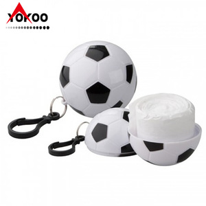 YOKOO Football Compact Rain <b>Poncho</b> PE Material Travel Outdoor Use Adult Child One Time <b>Waterproof</b> Raincoat - Product Image 3