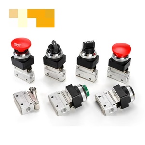 MOV-03 Pneumatic Valve 2 Position 3 Way G1/8 Pipe Ball Mechanical Valve <b>Push</b> <b>Button</b> <b>Switch</b> Roller Type Mechanical Magnetic Valve - Product Image 6