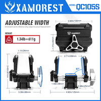 Adaptateur de fixation directe XAMOREST pour trépied en aluminium, pince de selle PRS pour tir, pince de chasse