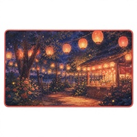 Tapis de souris de jeu d'anime japonais, grand tapis de bureau en polyester recyclé, antidérapant, 3 mm, motif personnalisé pour configuration PC