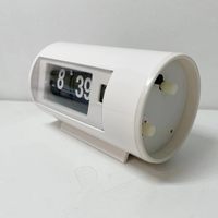 Horloge de table électronique intelligente à affichage à bascule rétro, avec fonction de réveil et jeu DIY, design 'Lazy'