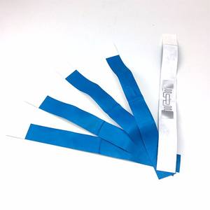 Suministro de fábrica a prueba de agua <span class=keywords><strong>MIFARE</strong></span> ULtralight C 50 PF RFID papel térmico desechable pulsera de Pvc para boletos de eventos - Product Image 4