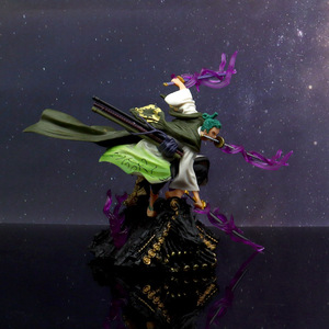 Figurines de dessin animé <span class=keywords><strong>Manga</strong></span> Toit Roronoa Zoro à trois couteaux Toit de campagne de 15cm Figurine de <span class=keywords><strong>manga</strong></span> Cadeau Artisanat en plastique Figurines d'anime - Product Image 6
