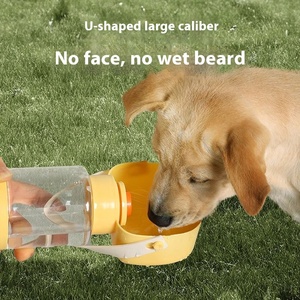 Bouteille d'eau portable pour chien, distributeur d'eau anti-fuite, distributeur de nourriture pour animaux de compagnie pour la randonnée en plein air et les promenades quotidiennes - Product Image 3