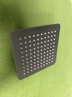 Accessoires de robinet de salle de bains de système de douche de pluie encastré noir moderne comprenant le bras de pommeau de douche de pluie inverseur montage au plafond