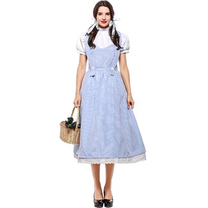 Disfraz de Dorothy para Adultos, Estilo Cuento de Hadas, para Halloween, Vestido de <span class=keywords><strong>Alicia</strong></span> en el País de las Maravillas, Disfraz de <span class=keywords><strong>Princesa</strong></span> para Mujer, Cosplay, Fiesta, Actuación - Product Image 4
