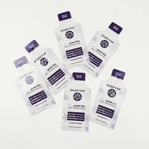 Custom Honey Juice Milk Liquid Packaging Mylar Bags Mini Sample Three Side Seal Aluminum Laminated Foil Pouch