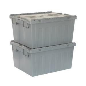 กล่องพลาสติกแบบพับเก็บได้แบบวางซ้อนได้กล่องเก็บของแบบเคลื่อน<span class=keywords><strong>ย้าย</strong></span>ได้พร้อมฝาบานพับ - Product Image 2