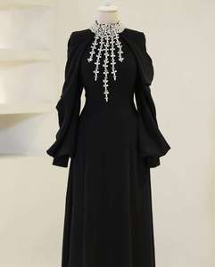 Superbe Robe de Soirée U.chic Rose 2026 Légère à Perles Scintillantes, Conception Unique, pour Femmes Musulmanes, Effet Amincissant - Product Image 6