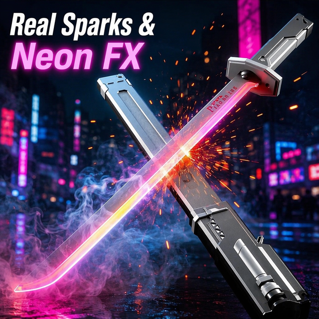 Wholesale 2026 New Spark Wanderer Lightsaber - Bulk Cyberpunk Warrior Blade Toy for Boys - Factory Direct LED Laser Sword