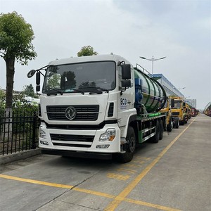 20 Cubic Meters Sewer Cleaning Drain Suction Combi Vacuum Jetting Truck <b>10</b> Wheeler Diesel 6x4 Manual Engine Motor Gearbox - Product Image 2