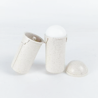 Récipient en plastique torsadé de matériau de paille de blé rechargeable de 30ml bouteille baril intérieur contenants de bâton déodorant